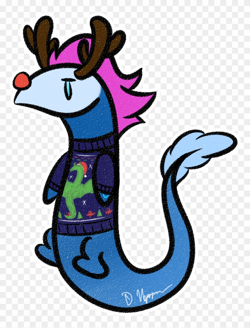 Happy Holidays Here's A Sticker I Drew Of Aurelion - Cartoon #984013