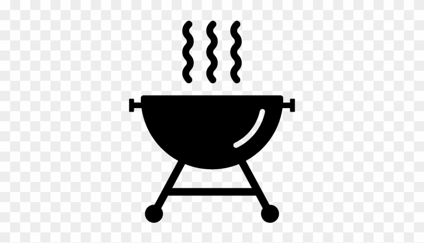Barbecue With Smoke Vector - T Shirt Designs For Cookout #984181