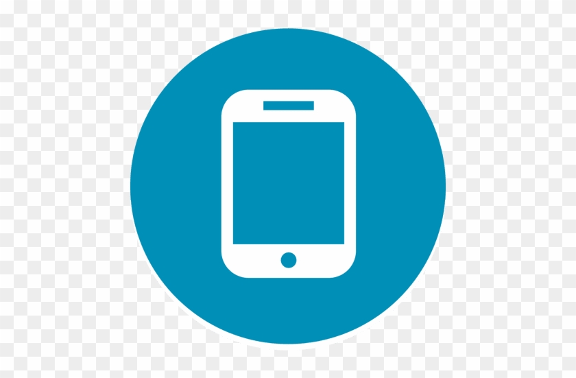 Smartphone Round Icon - Mindset Icon Png #984212
