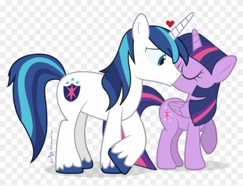 My Little Pony Shining Armor And Twilight Kiss - Twilight Sparkle And Shining Armour Baby #984447
