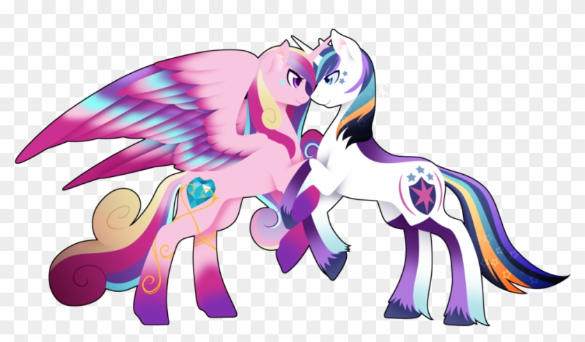 Rainbow Power Princess Cadence And Shining Armor By - My Little Pony: Friendship Is Magic #984461