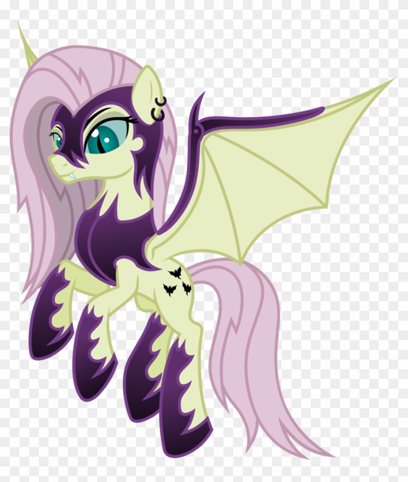 Salemcat, Bat Pony, Corrupted, Ear Piercing, Earring, - Mlp Batpony Fluttershy #984470