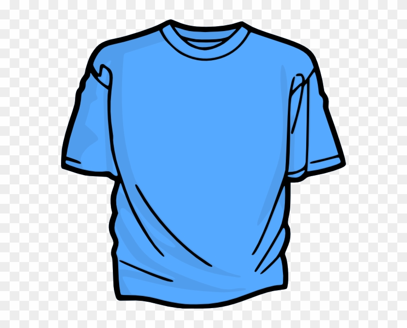 Bleu Tshirt Clip Art At Clker Vector Royalty - Clip Art Shirt #984582
