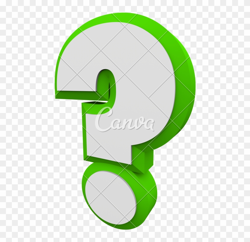 3d Question Mark Green Asking Inquiry Get Find Answers - Question #984702