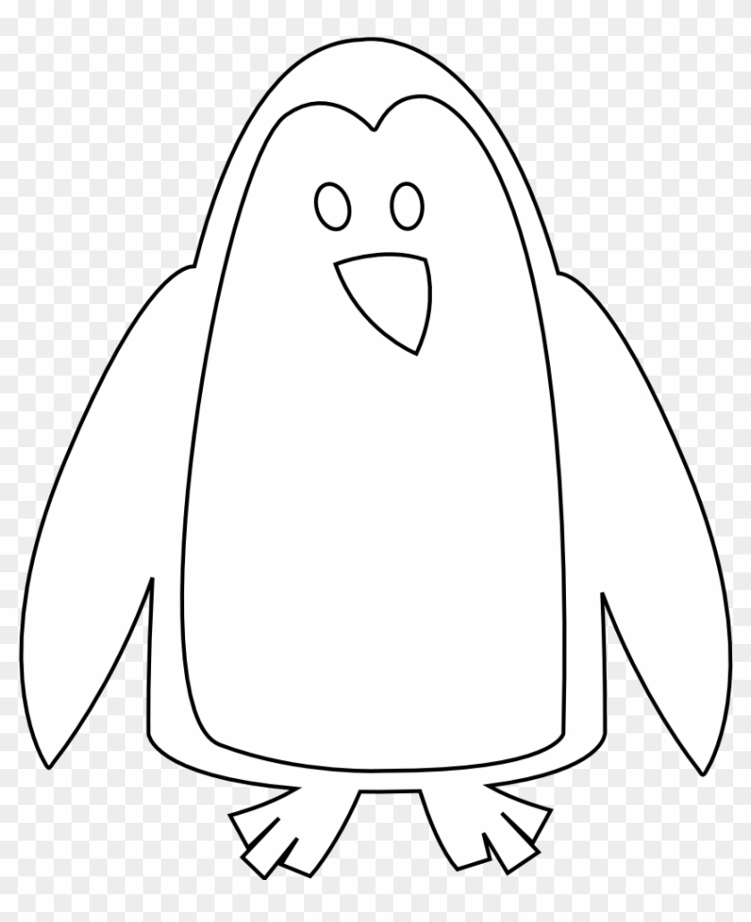 Animal Penguin Clipart - Animals Clip Art Black And Write #984744