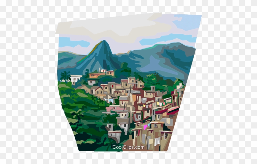 Cartoon Town Royalty Free Vector Clip Art Image - Favela Rio De Janeiro Png #984884