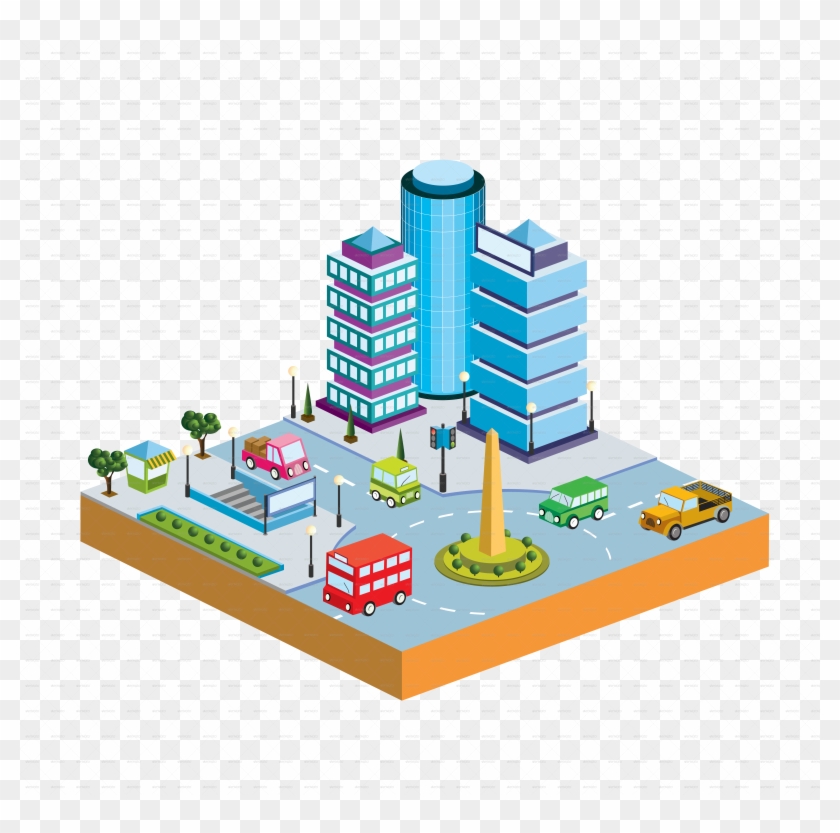 Zipjpgpng/2city Zipjpgpng/2city - Vector Building Isometric Png #984920