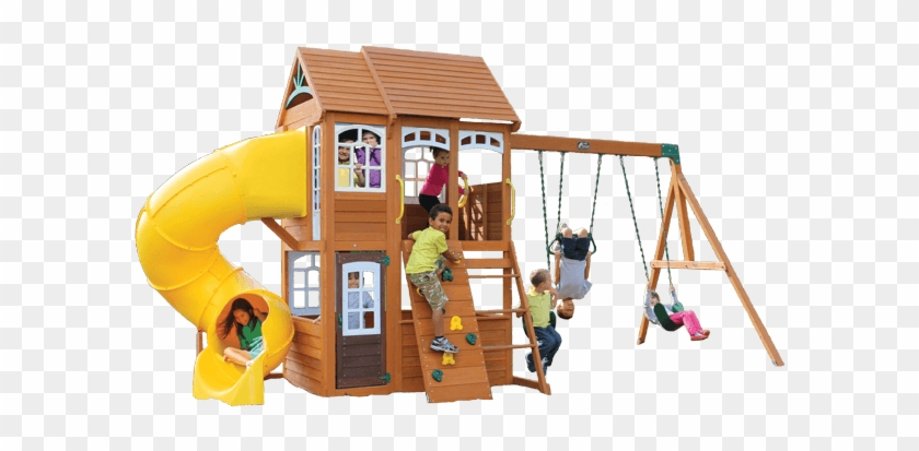 Richmond Lodge Climbing Frame - Grandview Deluxe Cedar Wooden Playset #984968