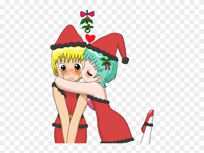 Zatch X Penny Under Mistletoe By Tdpneji - Cartoon #985128