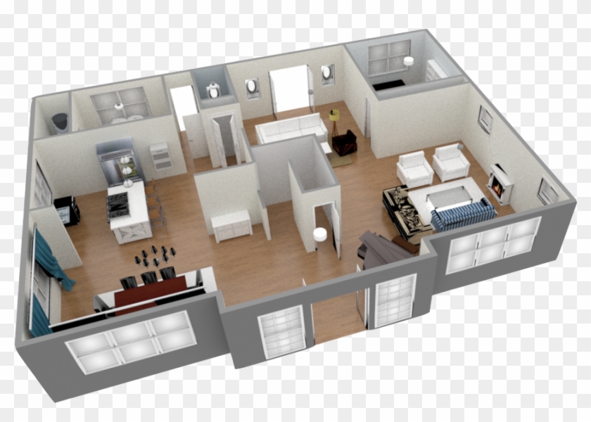 Inspiring Virtual House Plans 3d Floor Seattle Real - 3d Floor Plan Online #985200