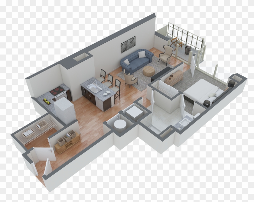 For The A7 Floor Plan - Atlantic House Midtown Atlanta #985277