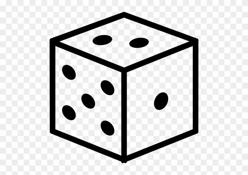 Dice Cube Outline Free Icon - Cube Dice #985278