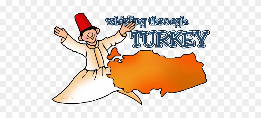 Free Middle East Clip Art By Phillip Martin, Map Of - Turkey Country Facts For Kids #985296