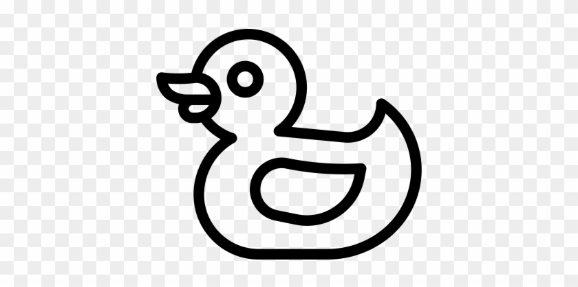 Rubber Duck Rubber Stamp - Line Art #985357