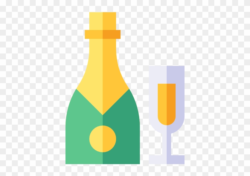 Champagne Free Icon - Glass Bottle #985656