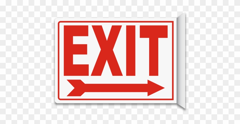 Exit Clipart Signage - Jessup Glow In The Dark Exit Signs - Peel And Stick #985698