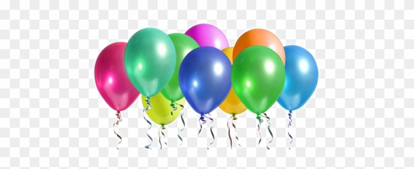 A 5 Foil Balloon Display, 3 Plain, 2 Message, Weighted - Birthday Balloon Fly Gif #985857
