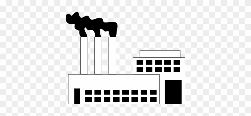 Awesome Animated Pictures Of Pollution Factory Clipart - Factory Clipart Black And White #985881