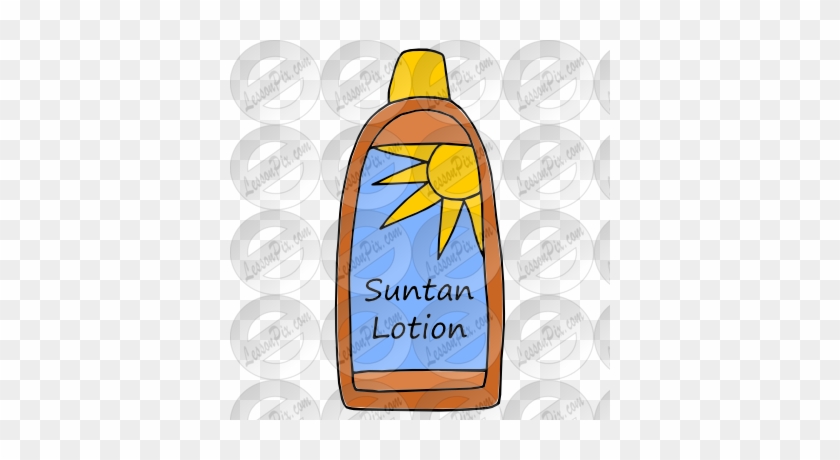 Suntan Lotion Clipart - Suntan Lotion Cartoon #985926
