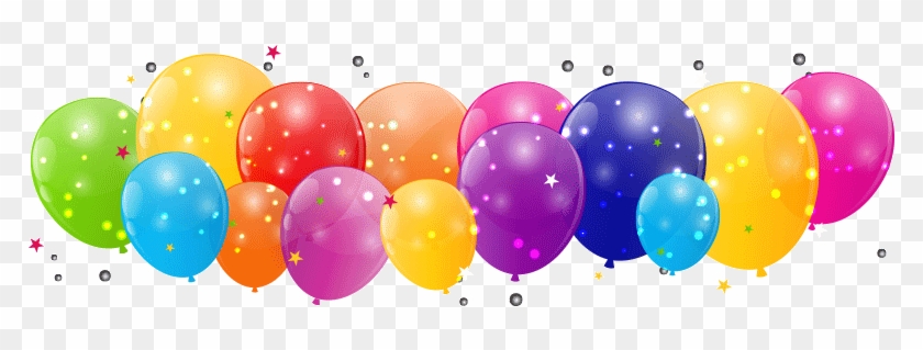 Colorful Balloons - Happy Birthday Animated Gif With Song - Free  Transparent PNG Clipart Images Download
