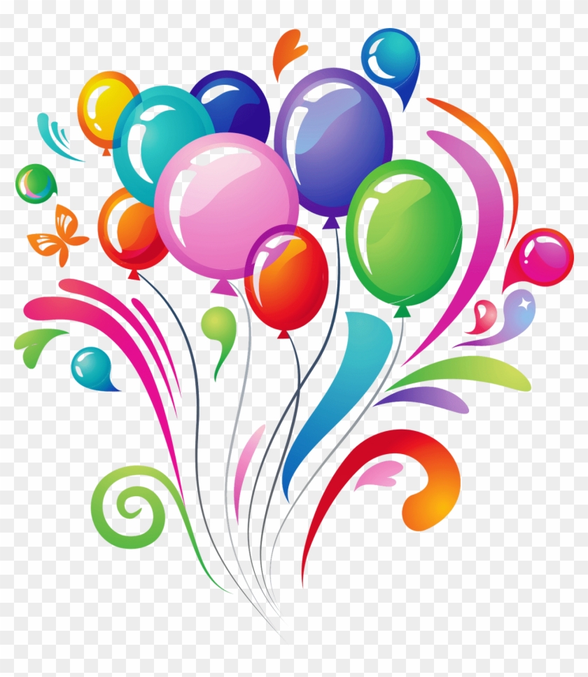 Balloons Explosion Transparent Png - Birthday Png #985943