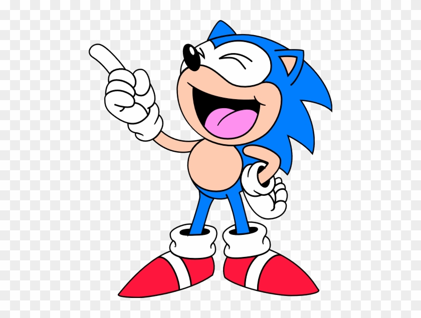 Classic Sonic Laugh - Classic Sonic 2d Art #985964