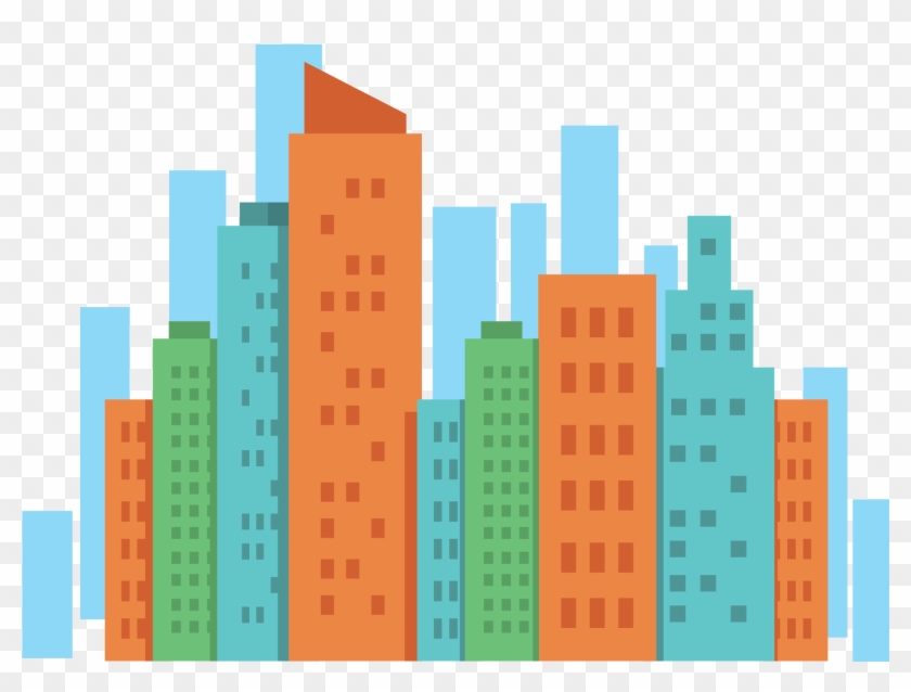 Vector City Buildings - City Building Buildings Png #986224