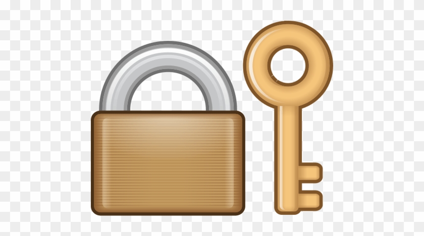 12921 Closed Lock With Key - Lock And Key Emoji #986331