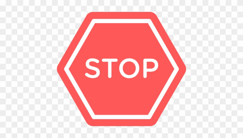 Stop It, Simple, Multicolor Icon - Stop Traffic Sign #986628