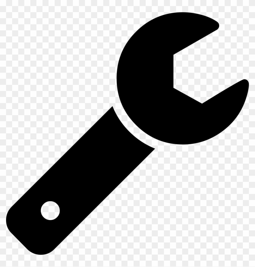 Open Wrench Tool Silhouette Comments - Font Awesome Wrench Icon #986684