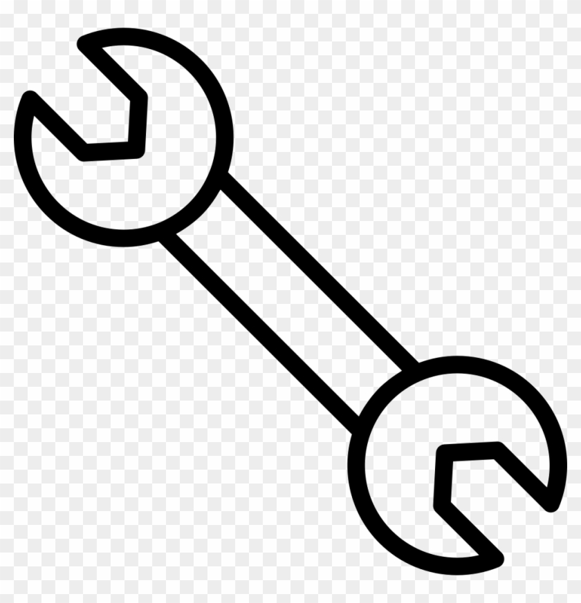 Double Wrench Outline Comments - Printable Wrench Template #986706