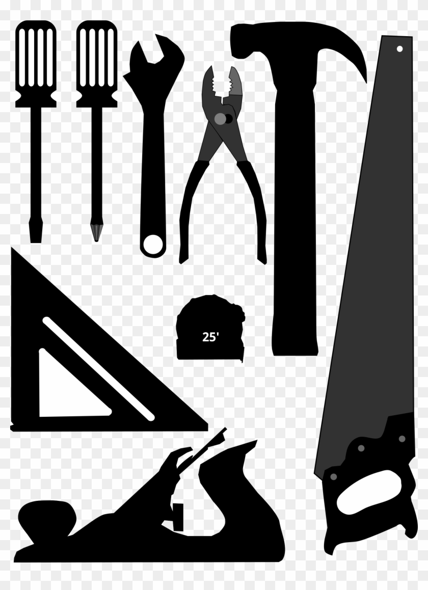 Clipart - Tools Silhouette Clip Art #986712