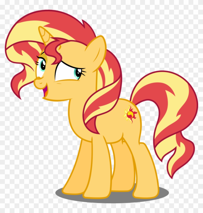 Bashful Sunset Shimmer Vector By Icantunloveyou - Sunset Shimmer Pony Sad #986729