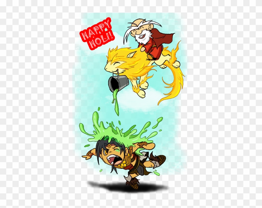 Happy Holi By Jazylh - Cartoon #986786