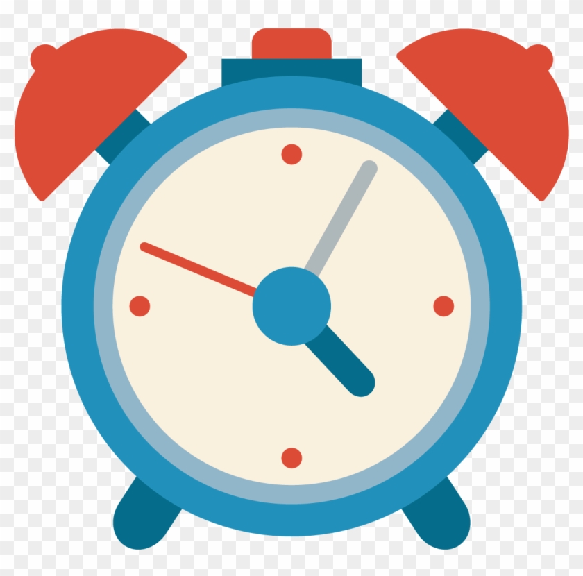 Alarm Clock Icon - Blue Cartoon Clock #986923