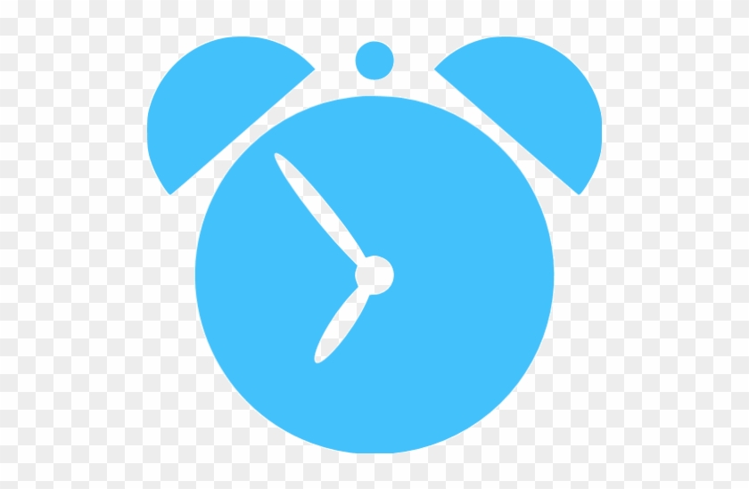 Caribbean Blue Alarm Clock 2 Icon - Alarm Clock Clip Art #986986