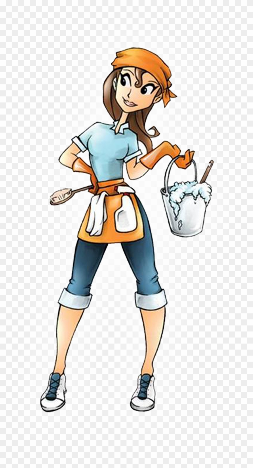 Cleaning Lady Cartoon Cliparts Co - Cleaning Maid #987086