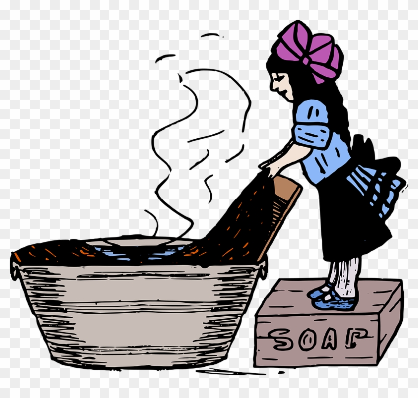 Cartoon Cleaning Lady 27, Buy Clip Art - Laundry #987106