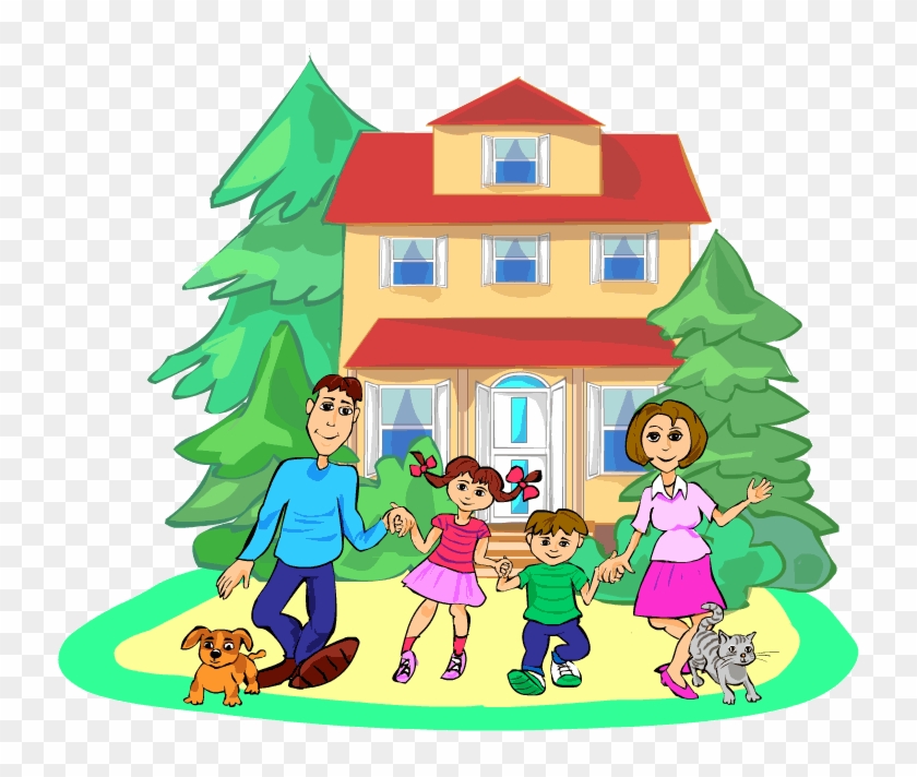 Cartoon Family Pictures - La Administracion En El Hogar #987177