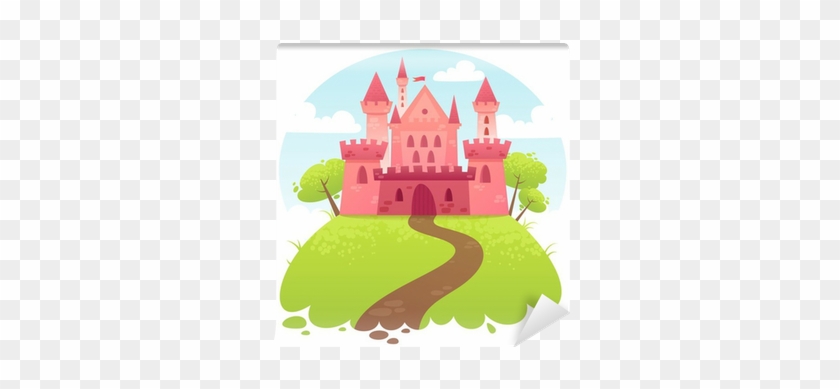Cute Cartoon Vector Medieval Castle Wall Mural • Pixers® - Castle #987206