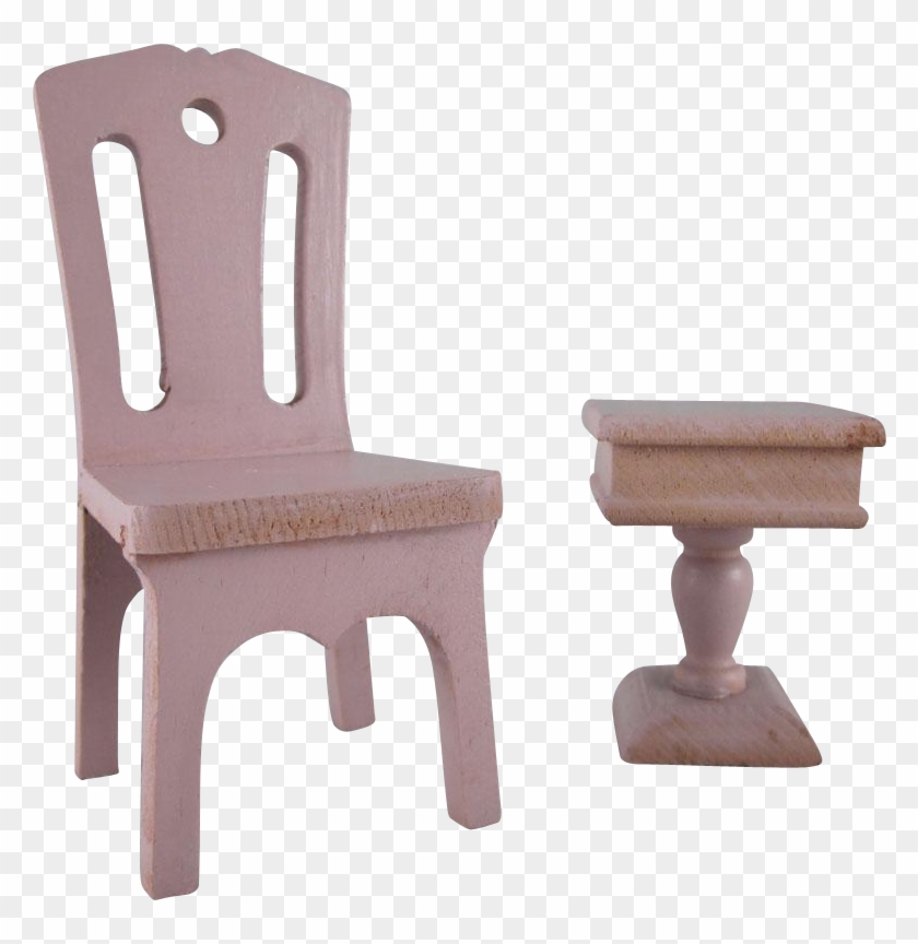 Strombecker 1' 1931 Bedroom Chair And Pedestal Night - Chair #987215