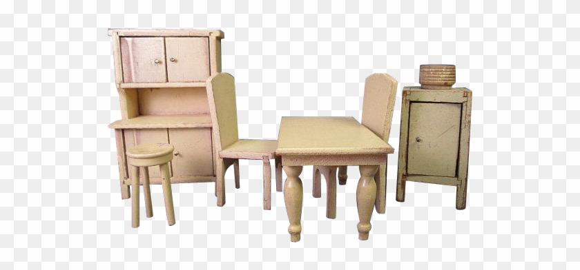 Vintage Wooden Dollhouse Furniture - Chair #987218
