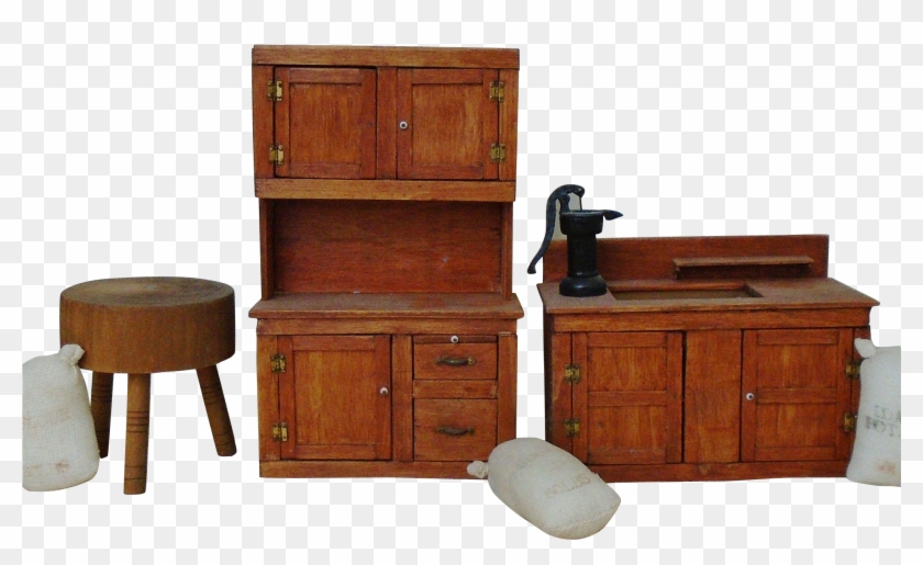 Lot F Vintage Dollhouse Kitchen Wood Furniture Dry - Lot F Vintage Dollhouse Kitchen Wood Furniture Dry #987248