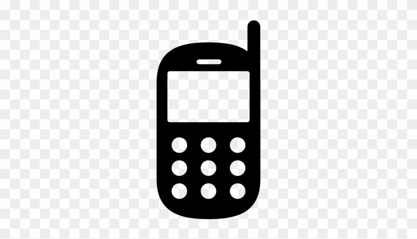 Old Mobile Phone With Antenna Vector - Do We Get Power #987271