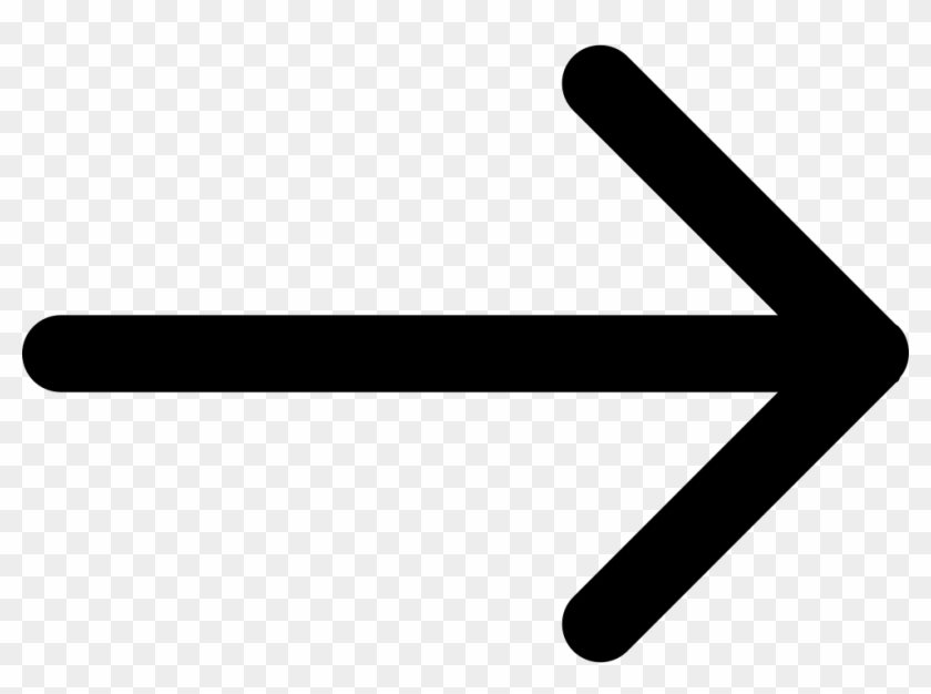 Right Arrow Of Straight Lines Comments - Arrow Pointing Right Symbol #987334