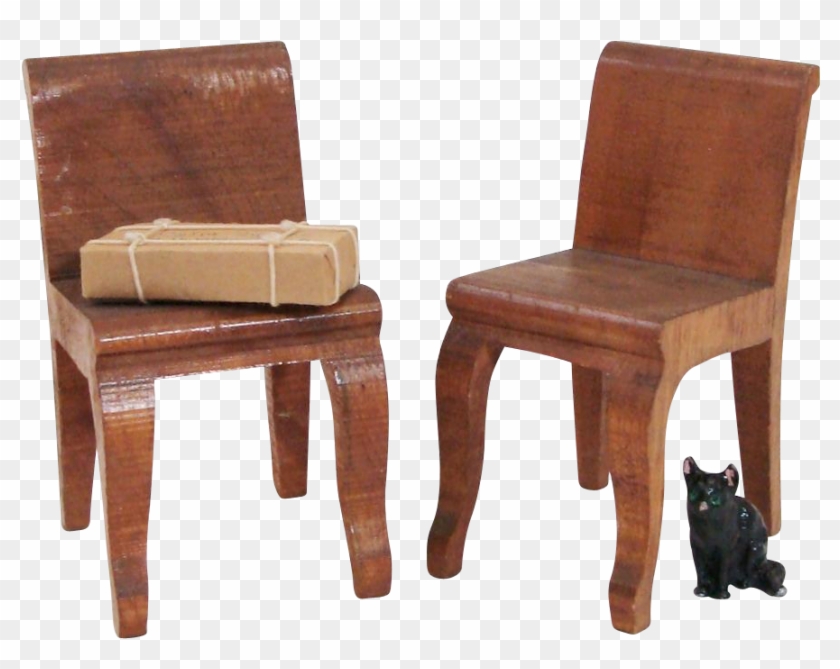 Hand Carved Solid Wood Dollhouse Chairs - Chair #987344