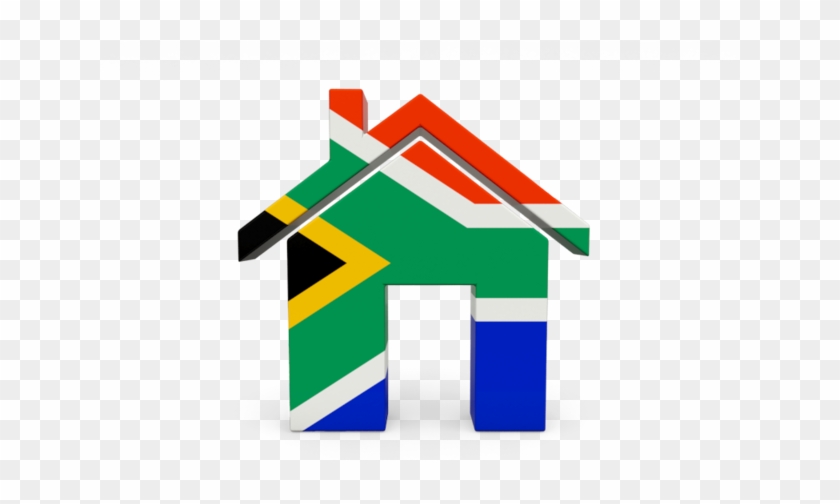 Illustration Of Flag Of South Africa - House With South African Flag #987445
