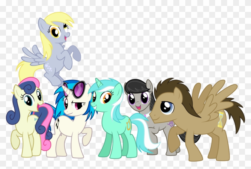My Little Pony - Mlp Background Ponies Mane 6 - Free Transparent PNG  Clipart Images Download