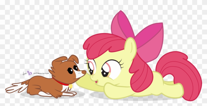 Com Puppy Pony Scootaloo Apple Bloom Applejack Dog - Applejack And Winona My Little Pony #987527