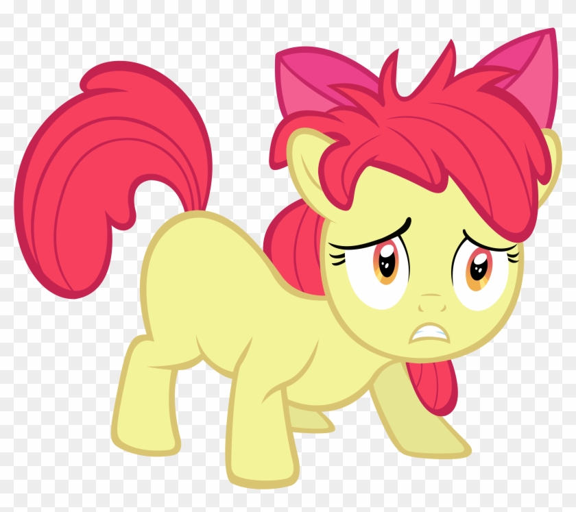 Spikesmustache 142 44 Bed Haired Applebloom By Spikesmustache - Mlp Apple Bloom Scared #987576